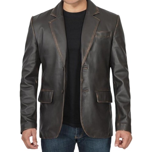 Mens Overcoat Casual Blazer Jacket