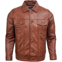 Mens Evergreen Vintage trucker Jacket