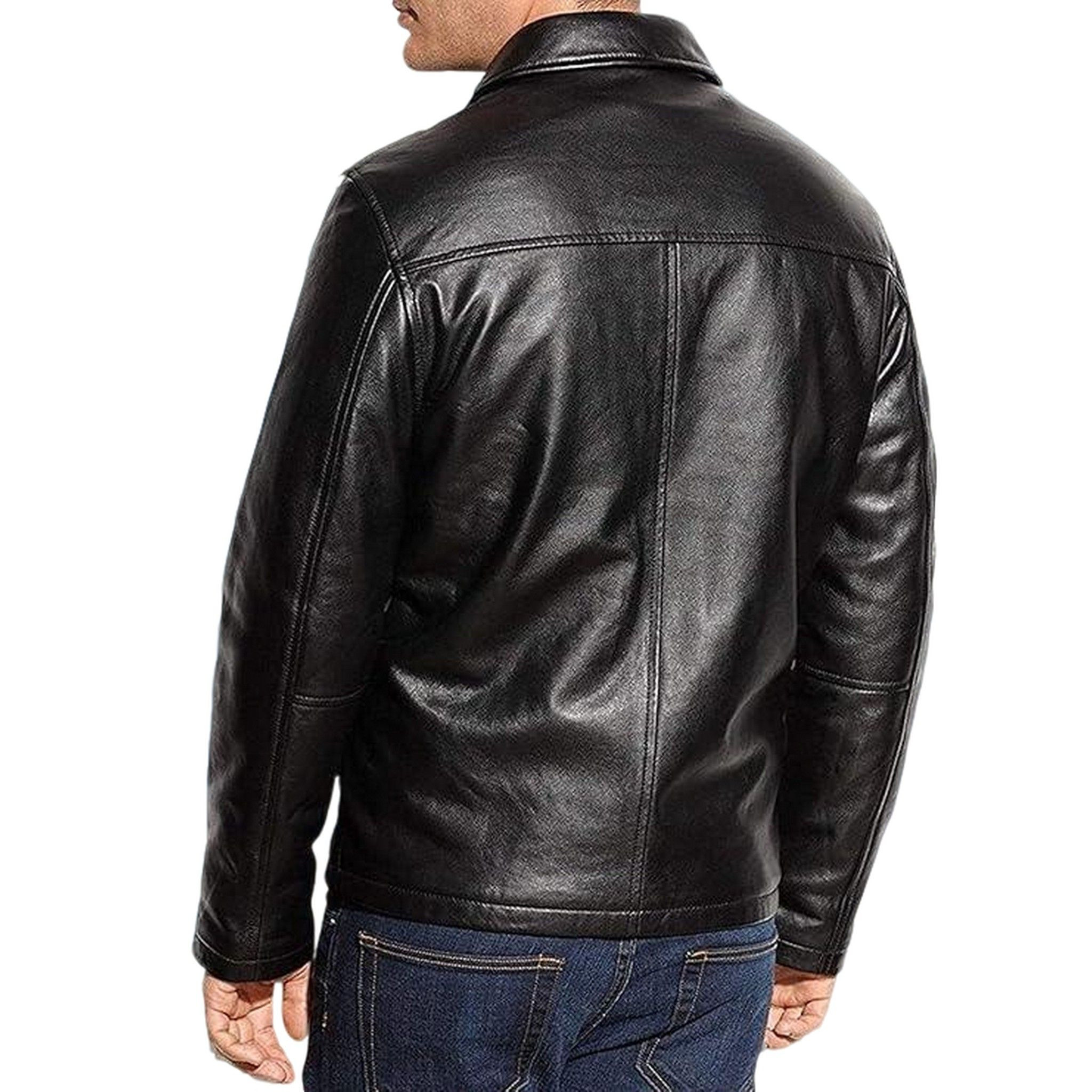 Mens Sophisticated Leather Jacket